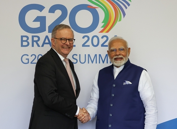 Prime Minister Narendra Modi and his Australian counterpart Anthony