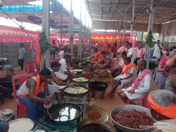 ಗವಿಸಿದ್ಧೇಶ್ವರ ಜಾತ್ರಾ ಮಹಾ ದಾಸೋಹದಲ್ಲಿ ಸಾವಯವ ಬೆಲ್ಲದ 14 ಲಕ್ಷ ಜಿಲೇಬಿ