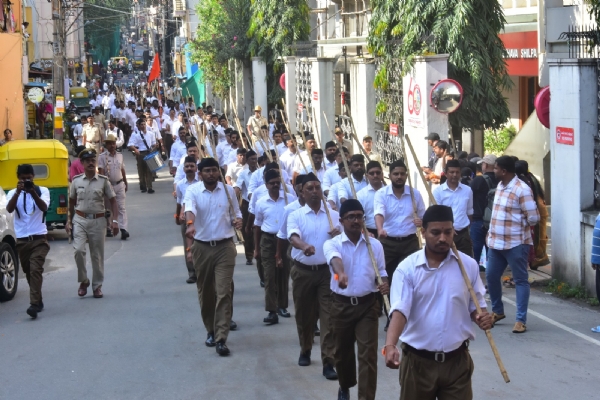 ಶಂಕರಪುರಂ ನಲ್ಲಿ ಆರ್ ಎಸ್ ಎಸ್ ಪಥ ಸಂಚಲನ