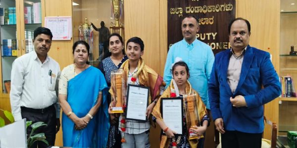 ಮಾಲೂರು ಮೂಲದ ವಿದ್ಯಾರ್ಥಿಗಳ ಗಣಿತ ಸಾಧನೆಗೆ ಕರ್ನಾಟಕ ಸರ್ಕಾರದ ಮನ್ನಣೆ