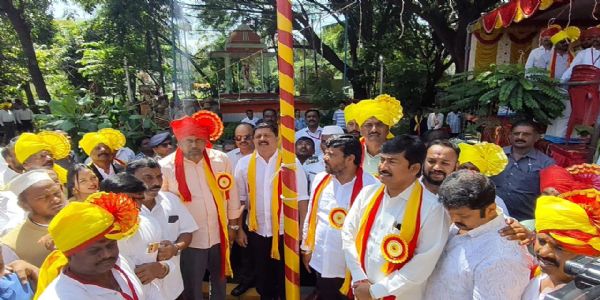 ನಗರದ ಗಾಂಧಿವನದಲ್ಲಿ ೭೦ನೇ ಕನ್ನಡ ರಾಜ್ಯೋತ್ಸವ ಆಚರಣೆ