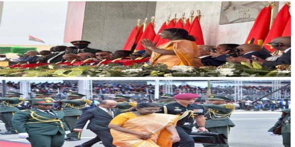 ಅಂಗೋಲಾದ ಸ್ವಾತಂತ್ರ್ಯದ 50ನೇ ವಾರ್ಷಿಕೋತ್ಸವದಲ್ಲಿ ರಾಷ್ಟ್ರಪತಿ ದ್ರೌಪದಿ ಮುರ್ಮು