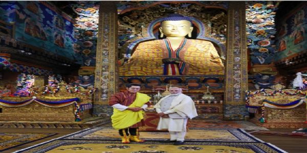 ಜಾಗತಿಕ ಶಾಂತಿ ಪ್ರಾರ್ಥನಾ ಉತ್ಸವದ ನಡುವೆ ಮೋದಿ ಭೂತಾನ್‌ ಪ್ರವಾಸ ಮುಕ್ತಾಯ