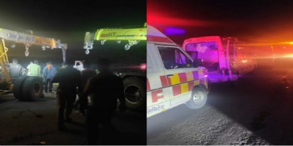 ಮಧ್ಯಪ್ರದೇಶದಲ್ಲಿ ಕಾರು, ಬಸ್ ಅಪಘಾತ ;ಮೂವರ ಸಾವು