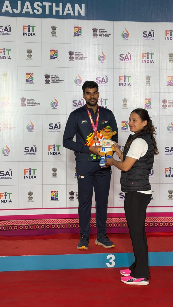 ಖೇಲೊ ಇಂಡಿಯಾ ಯುನಿವರ್ಸಿಟಿ ಗೇಮ್ಸ್ :  ಲೊಕೇಶ್ ರಾಥೋಡ್‍ಗೆ ಕಂಚಿನ ಪದಕ