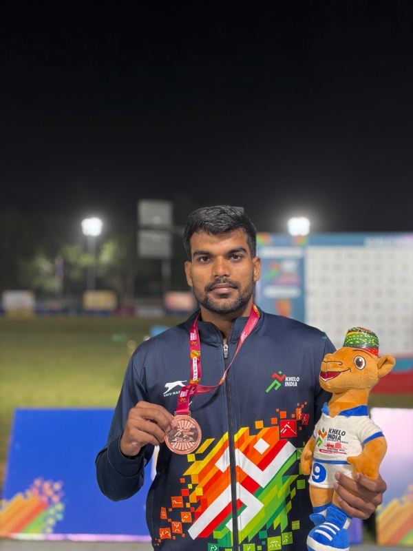 ಖೇಲೊ ಇಂಡಿಯಾ ಯುನಿವರ್ಸಿಟಿ ಗೇಮ್ಸ್ :  ಲೊಕೇಶ್ ರಾಥೋಡ್‍ಗೆ ಕಂಚಿನ ಪದಕ