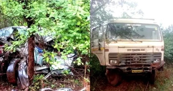 ಜೈಸಿಂಗಪುರ : ಟಿಪ್ಪರ್‌ಗೆ ಕಾರು ಡಿಕ್ಕಿ ; ಇಬ್ಬರು ಮಕ್ಕಳು ಸೇರಿ 4 ಸಾವು