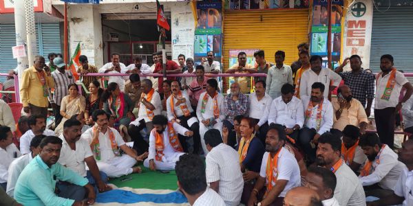 ಬಳ್ಳಾರಿ ಮಹಾನಗರ ಪಾಲಿಕೆ ಮಳಿಗೆಗಳ ತೆರವು ; ಅಸಂಬದ್ಧ - ಬಿಜೆಪಿ