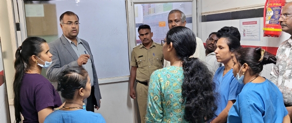 ನ್ಯಾಯಾಧೀಶರಾದ ಹೆಚ್ ಎ ಸಾತ್ವಿಕ್ ರಿಮ್ಸ್‍ಗೆ ದಿಢೀರ್ ಭೇಟಿ