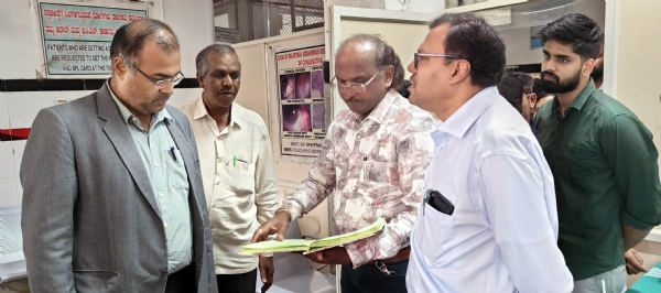 ನ್ಯಾಯಾಧೀಶರಾದ ಹೆಚ್ ಎ ಸಾತ್ವಿಕ್ ರಿಮ್ಸ್‍ಗೆ ದಿಢೀರ್ ಭೇಟಿ