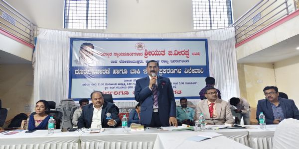 ಕ್ಲೀನ್ ಕೋಲಾರ ಕನಸು ಸಾಕಾರ ಮಾಡಲು ಉಪಲೋಕಾಯುಕ್ತ ಬಿ.ವೀರಪ್ಪ ಧಿಕಾರಿಗಳಲ್ಲಿ ಮನವಿ