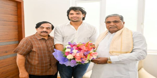 ನೀರಜ್ ಚೋಪ್ರಾ- ಸಿದ್ದರಾಮಯ್ಯ ಭೇಟಿ