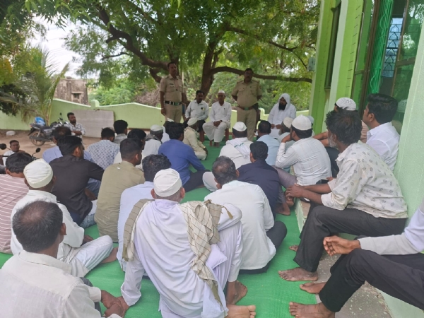 ಹಂಜಗಿ ಗ್ರಾಮದಲ್ಲಿ ಮೊಹರಮ್ ಹಬ್ಬದ ಶಾಂತಿ ಸಭೆ