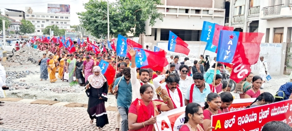 ಬಳ್ಳಾರಿಯಲ್ಲಿ ಜೆ.ಸಿ.ಟಿ.ಯು ಸಾರ್ವತ್ರಿಕ ಮುಷ್ಕರ