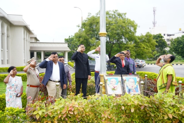 ನೂತನ ಜಿಲ್ಲಾಡಳಿತ ಭವನದಲ್ಲಿ 79ನೇ ಸ್ವಾತಂತ್ರ್ಯ ದಿನ ಆಚರಣೆ