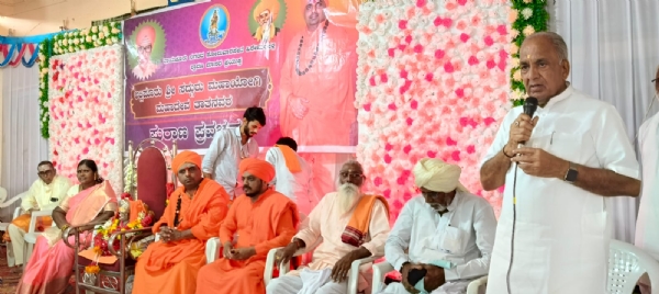 ಮಠ ಮಾನ್ಯಗಳಿಂದ ಸಮಾಜದಲ್ಲಿ ಶಾಂತಿ - ಎನ್ಎಸ್ ಬೋಸರಾಜು