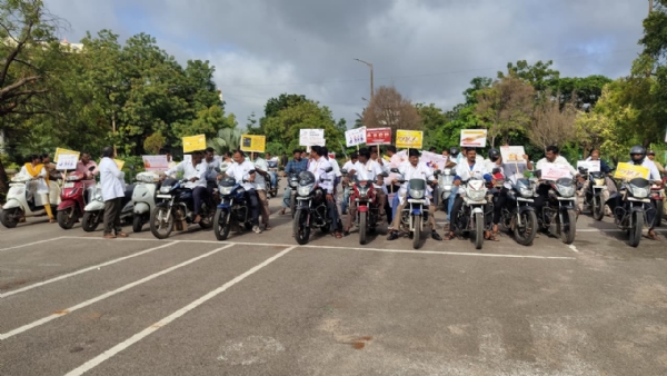 ಹೆಚ್.ಐ.ವಿ. ಏಡ್ಸ್: ಬೈಕ್ ರ್ಯಾಲಿ ಮೂಲಕ ಜಾಗೃತಿ