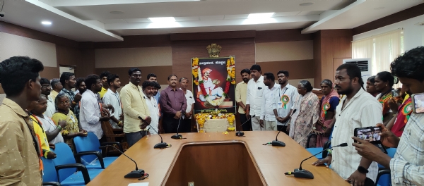 ಕೊಪ್ಪಳ: ಶ್ರೀ ನುಲಿಯ ಚಂದಯ್ಯ ಜಯಂತಿ: ಪುಷ್ಪ ನಮನ