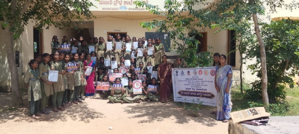 ರಾಯಚೂರು : ಗುಂಜಳ್ಳಿ ಪ್ರೌಢಶಾಲೆಯಲ್ಲಿ ಮಿಷನ್ ಶಕ್ತಿ ಜಾಗೃತಿ ಅಭಿಯಾನ