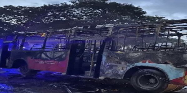 ಬೆಂಗಳೂರಿನಲ್ಲಿ ಬಿಎಂಟಿಸಿ ಬಸ್ ಬೆಂಕಿಗಾಹುತಿ