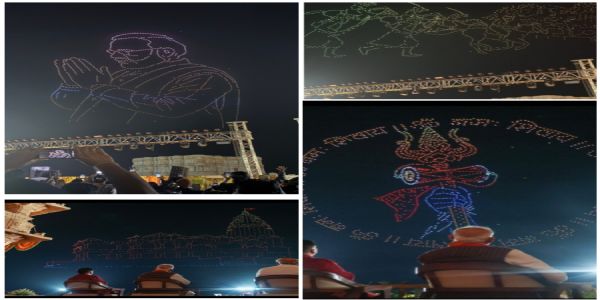 ಸೋಮನಾಥನ ಸಾವಿರ ವರ್ಷಗಳ ಗಾಥೆ ಡ್ರೋನ್ ಪ್ರದರ್ಶನ ; ಮಂತ್ರಮುಗ್ಧರಾದ ಪ್ರಧಾನಿ ಮೋದಿ