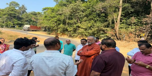 ಹೊನ್ನಾವರ–ಬೆಂಗಳೂರು ರಾಷ್ಟ್ರೀಯ ಹೆದ್ದಾರಿಯಲ್ಲಿ ಅಪಘಾತ ಹೆಚ್ಚಳ ; ಸಂಸದ ಕಾಗೇರಿಯಿಂದ ಸ್ಥಳ ಪರಿಶೀಲನೆ