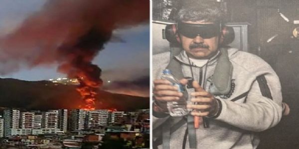 ಅಮೆರಿಕದ ಮಿಲಿಟರಿ ದಾಳಿ ; ವೆನೆಜುವೆಲಾ ಅಧ್ಯಕ್ಷ ಮಡುರೊ ಬಂಧನ