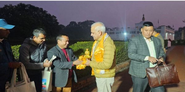 ಲುಂಬಿನಿಗೆ ಭಾರತೀಯ ಸೇನೆಯ ಮಿಲಿಟರಿ ಗುಪ್ತಚರ ಮಹಾನಿರ್ದೇಶಕ ರಾಮನ್ ಭೇಟಿ