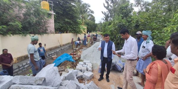 ಜಿಲ್ಲಾ ಪಂಚಾಯಿತಿ ಮುಖ್ಯ ಕಾರ್ಯನಿರ್ವಹಣಾಧಿಕಾರಿಯಿಂದ ವಿಬಿಜಿರಾಮ್ ಜೀ ಯೋಜನೆ ಕಾಮಗಾರಿ ಪರಿಶೀಲನೆ