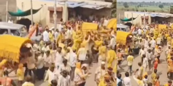 ಶ್ರೀ ದುರ್ಗಾದೇವಿ ಕಳಸಾರೋಹಣ: ವಿಜಯಪುರದ ಪ್ರಮುಖ ಬೀದಿಗಳಲ್ಲಿ ಭವ್ಯ ಮೆರವಣಿಗೆ