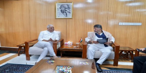 ಕೇಂದ್ರ ಪರಿಸರ, ಅರಣ್ಯ ಮತ್ತು ಹವಾಮಾನ ಬದಲಾವಣೆ ಸಚಿವ ಭೂಪೇಂದ್ರ ಯಾದವ್ ಭೇಟಿ ಮಾಡಿದ ಸಿಎಂ