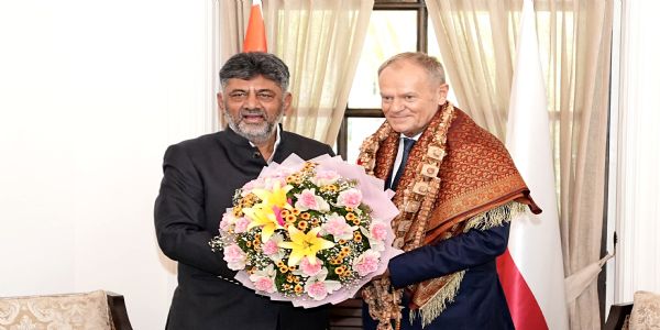 ಪೋಲೆಂಡ್ ಪ್ರಧಾನಿ ಡೊನಾಲ್ಡ್ ಟಸ್ಕ್ ಅವರೊಂದಿಗೆ ಸಿಎಂ ಡಿ.ಕೆ. ಶಿವಕುಮಾರ್ ದ್ವಿಪಕ್ಷೀಯ ಮಾತುಕತೆ