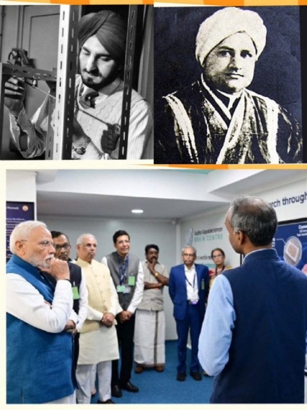 भाई परमानंद, नरिंदर सिंह कपानी और प्रधानमंत्री ‘सुधा गोपालकृष्णन ब्रेन सेंटर’ का लोकार्पण करते हुए भाई परमानंद, नरिंदर सिंह कपानी और प्रधानमंत्री ‘सुधा गोपालकृष्णन ब्रेन सेंटर’ का लोकार्पण करते हुए