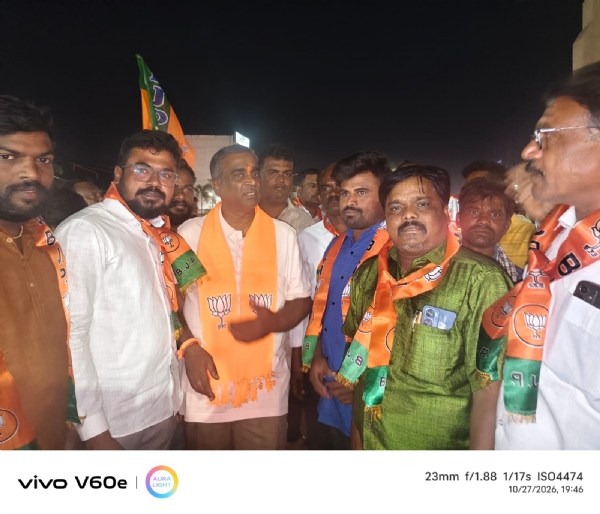 ನಮೋಶಿ ಗೆಲುವು ; ಬಳ್ಳಾರಿಯಲ್ಲಿ ಸಂಭ್ರಮಾಚರಣೆ