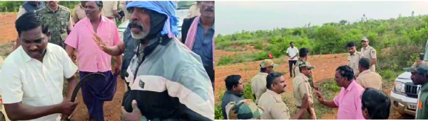 ಶ್ರೀನಿವಾಸಪುರ ತಾಲ್ಲೂಕಿನ ರಾಯಲ್ಪಾಡು ಹೋಬಳಿ, ಮಲ್ಲಂಪಲ್ಲಿ ಗ್ರಾಮದ ಅರಣ್ಯ ಪ್ರದೇಶದಲ್ಲಿ ರೈತರು ಮತ್ತು ಅರಣ್ಯ ಇಲಾಖೆಯ ಸಿಬ್ಬಂದಿ ನಡುವೆ ಘರ್ಷಣೆ ನಡೆದು ಮೂವರು ಅರಣ್ಯ ಇಲಾಖೆಯ ಸಿಬ್ಬಂದಿ ಗಾಯಗೊಂಡಿದ್ದಾರೆ.