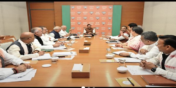 ಬಿಜೆಪಿ ಸಭೆಯಲ್ಲಿ ಮುಂದಿನ ಕಾರ್ಯಯೋಜನೆ ಕುರಿತು ಚರ್ಚೆ