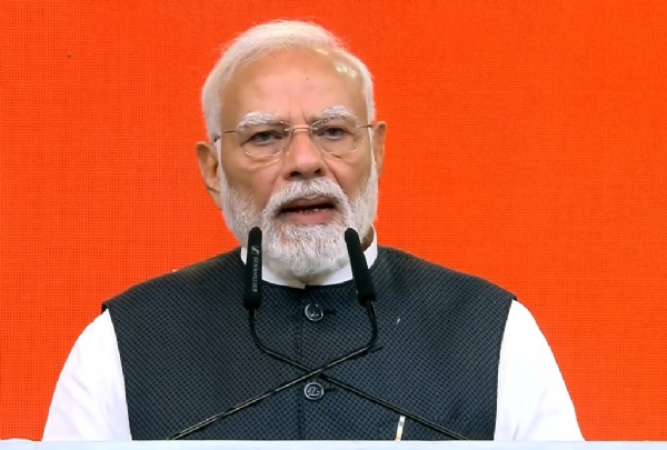 प्रधानमंत्री नरेन्द्र मोदी बुधवार को ‘विकसित भारत संकल्प सभा’ को संबोधित करते हुए