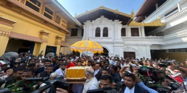 ಶ್ರೀಲಂಕಾದಿಂದ ಭಾರತಕ್ಕೆ ಮರಳಿದ ಭಗವಾನ್ ಬುದ್ಧನ ಅವಶೇಷಗಳು