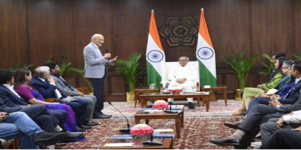 ಜಾಗತಿಕ ತಂತ್ರಜ್ಞಾನ ಕ್ಷೇತ್ರದ ಪ್ರಮುಖರಿಂದ ಉಪ ರಾಷ್ಟ್ರಪತಿ ಭೇಟಿ