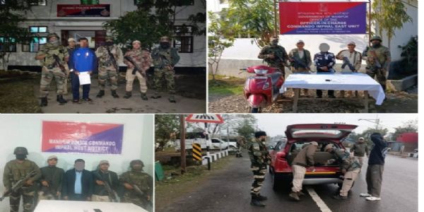 ಮಣಿಪುರದಲ್ಲಿ ನಿಷೇಧಿತ ಸಂಘಟನೆಗಳ ವಿರುದ್ಧ ಕಾರ್ಯಾಚರಣೆ: ಮೂವರ ಬಂಧನ