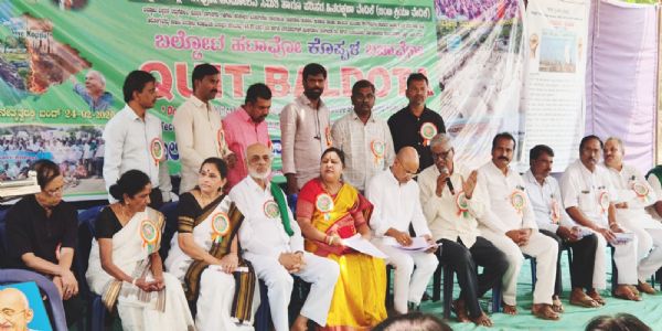 ಕೊಪ್ಪಳ ಬಲ್ಡೋಟ ಹೋರಾಟ ಐತಿಹಾಸಿಕ ಹಂತ ತಲುಪುತ್ತದೆ: ಬರಗೂರು ರಾಮಚಂದ್ರಪ್ಪ