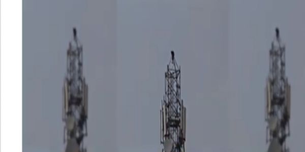 ಮೊಬೈಲ್ ಟವರ್ ಏರಿ ಕುಡಕನ ಹುಚ್ಚಾಟ: ಮದ್ಯ ಕೊಟ್ಟರೆ ಮಾತ್ರ ಕೆಳಗಿಳಿಯುತ್ತೇನೆ ಎಂದ ವ್ಯಕ್ತಿ