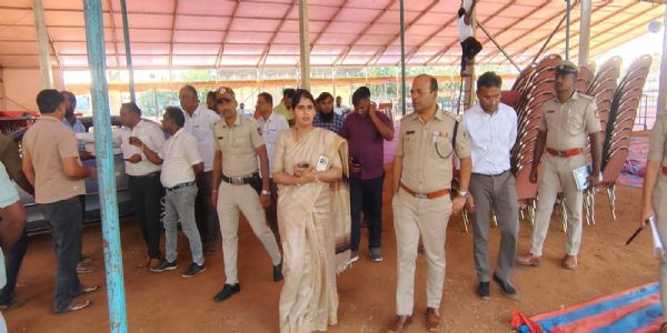 ಮುಖ್ಯಮಂತ್ರಿ ಭೇಟಿ ಸಿದ್ಧತೆ ; ಗುಂಡ್ಲುಪೇಟೆಯಲ್ಲಿ ಸ್ಥಳ ಪರಿಶೀಲನೆ