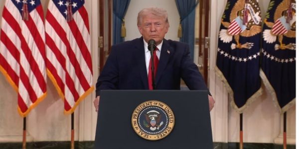 ಅಮೆರಿಕ–ಇರಾನ್ ಸಂಘರ್ಷ ; ತಾಳ್ಮೆ ಕಾಪಾಡಿಕೊಳ್ಳಲು ನಾಗರಿಕರಿಗೆ ಡೊನಾಲ್ಡ್ ಟ್ರಂಪ್ ಮನವಿ