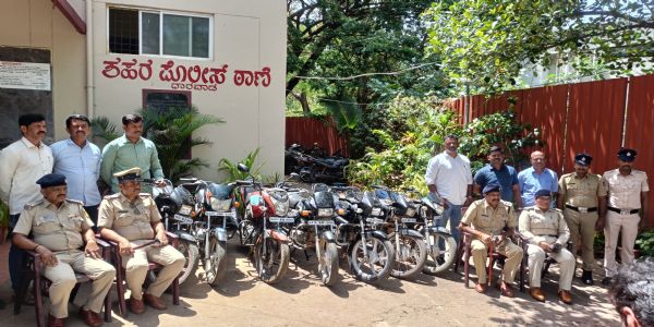 ದ್ವಿಚಕ್ರ ವಾಹನ ಕಳ್ಳನ ಬಂಧನ ; 7 ಬೈಕ್ಗಳು ವಶ