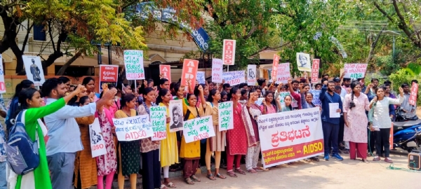 Students protest for quality food in Scheduled Caste hostels