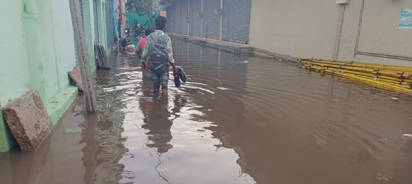 Heavy rain in Bellary: Thunderstorm Heavy rain in Bellary: Thunderstorm