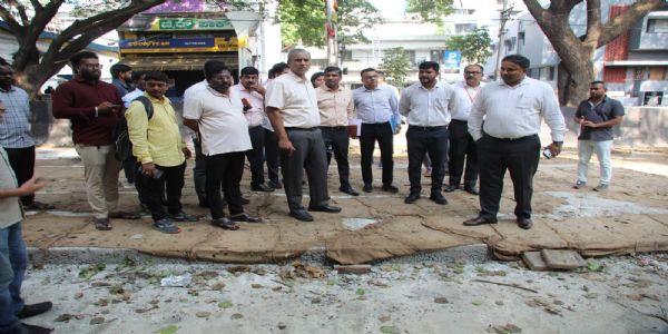 ನಾನಾ ಅಭಿವೃದ್ಧಿ ಕಾಮಗಾರಿಗಳ ಪರಿಶೀಲನೆ ನಡೆಸಿದ ಜಿಬಿಎ ಆಯುಕ್ತ ಮಹೇಶ್ವರ ರಾವ್