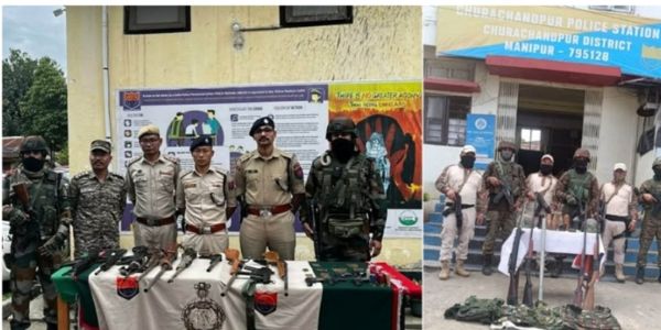 ಮಣಿಪುರದಲ್ಲಿ ಭಾರಿ ಪ್ರಮಾಣದ ಶಸ್ತ್ರಾಸ್ತ್ರ, ಮದ್ದುಗುಂಡು ವಶ