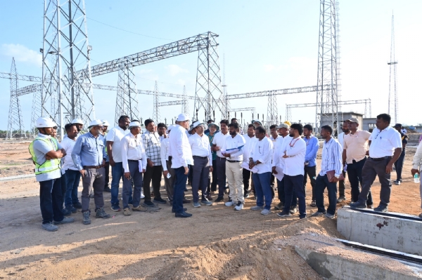 Kushtagi 400 KV substation work completed Kushtagi 400 KV substation work completed